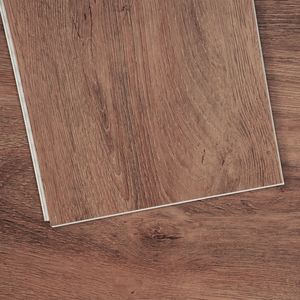 Piastrelle in Vinile a Incastro 48 X 7,3 Pollici, 10 Piastrelle, Spessore 5,5mm, Effetto Legno Marrone Scuro, Kit Pavimentazione Fai-da-Te per Cucina, Superficie EIR in PP - Product Image 1