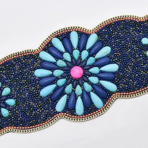 Ceinture de mode brodée haut de gamme avec détails miroir et perles pour un style ethnique et western – Ceinture ethnique élégante - Product Image 5