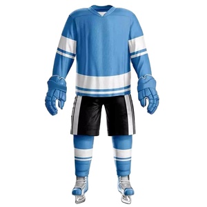 High Quality Custom Design Unisex Ice Hockey Uniforms <b>Comfortable</b> Breathable Quick Dry 340g Polyester Team Name Printed Adult - Product Image 1