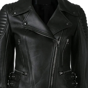 Chaqueta de Cuero para Mujer con Forro de Piel Sintética Cálida, Aislamiento Térmico, Ultra Suave, Ecológica, de Cuero PU, Resistente al Agua - Product Image 6
