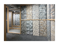 Isolation thermique indienne 300x600 Extérieur Finition mate Effet 3D Pierre Brique Design Carreaux muraux Antidérapant et résistant à l'eau