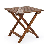 Meubles de jardin d'extérieur Table basse en bois pour jardin Maison Bois d'acacia Fabriqué au Vietnam Facile à assembler Respectueux de l'environnement