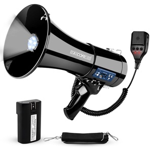 Megáfono de 5 Núcleos con Altavoz de 50W, Bluetooth, Sirena, Volumen Ajustable, Sistema de PA Portátil - Product Image 1