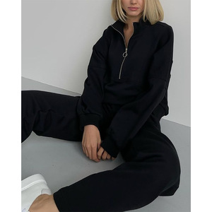 Ensemble de survêtement décontracté pour femmes, sweat à capuche et pantalon de jogging, ensemble deux pièces pour femmes - Product Image 5