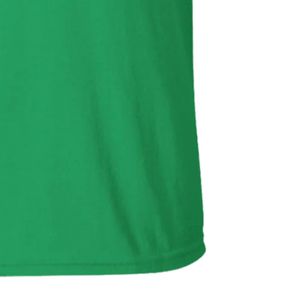 Camiseta Bordada para Mujer, Verde, Manga Corta, Cuello Redondo, Diseño con Detalle en el Pecho, Estilo Casual, Algodón, Moda Urbana - Product Image 5
