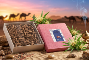 Encens en cônes naturels écologiques biologiques MELTING AROMAS, encens de frankincense et d'huiles essentielles de menthe pour la puja, la méditation et la fragrance d'intérieur - Product Image 1
