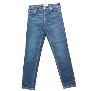 OEM Service Customized Mid Waist Straight Premium Quality Women's Denim <b>Jeans</b> Pants Comfortable <b>Soft</b> Stylish - Product Image 3