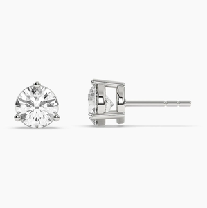 Pendientes de Diamantes Cultivados en Laboratorio de Oro de 14 Quilates Hechos a Mano para Mujer, Joyería de Aniversario Chapada en Oro con Certificación IGI Vintage - Product Image 4