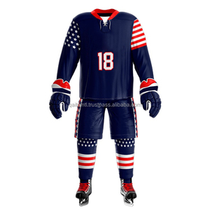Jersey de hockey personalizado vendible de alta calidad 100% poliéster desgaste de hockey sobre hielo Jersey de hockey sobre hielo sublimado - Product Image 1