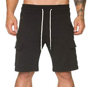 Pantalones Cortos de Hombre Tejidos Transpirables Estilo Cargo Bermuda Lisos con Lavado Ácido, Ideales para Fitness y Estilo Vintage - ¡Gran Oferta! - Product Image 2