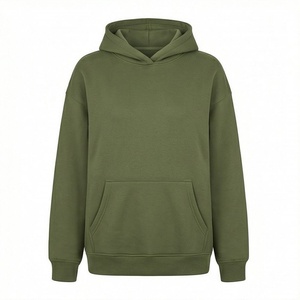 เสื้อฮู้ดดี้โอเวอร์ไซส์พิมพ์โลโก้ตามสั่ง ทรงหลวม ผ้าคอตตอนหนานุ่ม สำหรับผู้หญิง สวมใส่สบาย - Product Image 1
