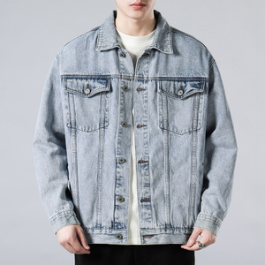High Quality <b>Custom</b> <b>Denim</b> <b>Jacket</b> for Men Winter Sports Casual Jean with Down Fill Cotton Material OEM Service for Work - Product Image 2