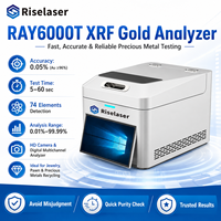Analizador XRF Portátil Riselaser para Pruebas de Oro, Probador de Pureza de Oro para Joyería, Análisis de Plata, Platino y Paladio