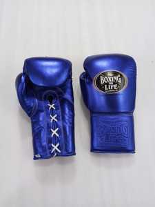 No Boxing No Life Guantes de Boxeo Profesionales de Alta Calidad en Cuero Vacuno Premium con Cordones - Product Image 2