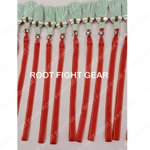 Fabricants de lingots blancs à franges pour cérémonies, nœuds d'épée tressés rouges, accessoires d'uniformes tactiques, couleur personnalisée, OEM/ODM - Product Image 4