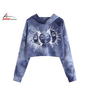 เสื้อกันหนาวมีฮู้ด,เสื้อมัดย้อมสตรีทรงพลัสไซส์ออกแบบเองสำหรับฤดูใบไม้ผลิ - Product Image 1