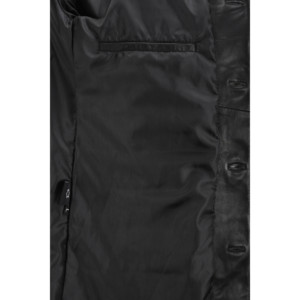 Abrigo Largo de Cuero Napa de Oveja Genuino para Hombre, Gabardina Clásica Negra de Invierno, Fabricante Mayorista ODM - Product Image 4