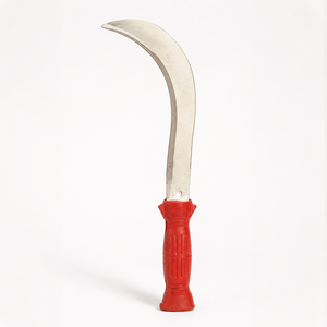 Sépette agricole à lame courbée en acier inoxydable avec manche en plastique de qualité supérieure pour la récolte de l'herbe, des mauvaises herbes et des cultures – Outil de ferme - Product Image 1