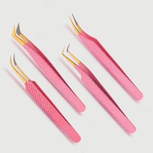 Pinzas para pestañas técnicas de belleza que garantizan una precisión inigualable y reducen la fatiga de las manos durante sesiones largas - Product Image 1