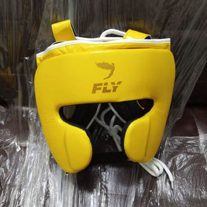 หมวกป้องกันศีรษะสำหรับชกมวย Fly Professional พร้อมแผ่นป้องกันแก้มแบบกำหนดเอง ทำจากหนังวัวแท้ ปรับขนาดได้ด้วยสายรัดแบบ Hook and Loop พร้อมแผ่นบังหน้าใส สำหรับกีฬา - Product Image 5