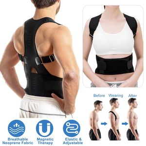 Supporto Lombare Magnetico Regolabile Unisex, Correttore di Postura per Schiena Superiore, Clavicola e Spalle, Dispositivo di Correzione e Trazione - Product Image 1