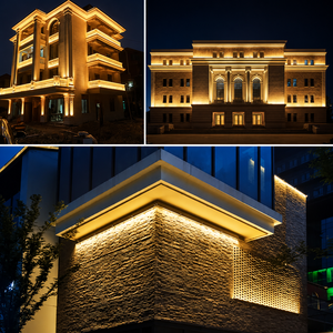 Proyector LED de Pared IP65 Resistente al Agua, 120W, RGBW 4 en 1, DMX512 Ajustable, 25-40, Iluminación para Eventos al Aire Libre - Product Image 6