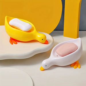 Porte-savon Canard Mignon avec Plateau d'Égouttement Intégré, Organisateur de Salle de Bain pour Évier et Comptoir, Nouveau Design Personnalisé - Product Image 2
