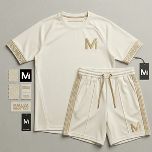 Uniforme de Fútbol Transpirable Estampado de Primera Calidad MALUZA INDUSTRIES, 100% Poliéster, Equipación de Fútbol de Lujo, Estilo Atlético Moderno - Product Image 1