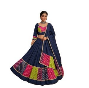 Ready Wear Navratri Special Garba <b>Dress</b> Full Flair Skirt Chaniya Choli Dupatta Gujarati Traditional Wear Wedding Floor-Length - Product Image 2