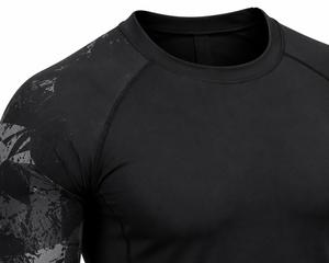 Camiseta Deportiva de Manga Larga con Cuello Redondo para Hombre, Protección UV, Impresión Digital Negra, Secado Rápido, Poliéster, para Deportes al Aire Libre, MOQ Bajo - Product Image 5