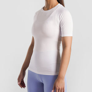 Camiseta de Compresión de Secado Rápido con Cuello en V, 87% Poliéster, 13% Elastano, Tejido de Doble Capa con Elasticidad en 4 Direcciones, Talla Grande - Product Image 3