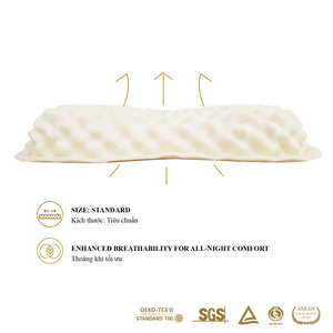 Therapeutic <b>Posture</b> Correcting 100% Pure Natural Latex <b>Pillow</b> Velisse Eco-Friendly Massage <b>Pillow</b> - Product Image 3