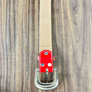 Nouveau bas quantité minimale de commande usine OEM ODM ceintures en cuir perlé usiné à la main pour hommes et femmes ceintures à boucle ardillon en alliage de cuir de vachette véritable - Product Image 6