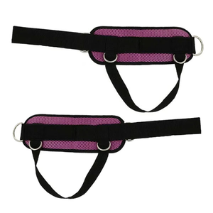 Correas de tobillo de malla transpirable con múltiples anillas en D y correa de soporte para el pie para máquina de cable, para ejercicios de glúteos y entrenamiento de piernas - Product Image 5