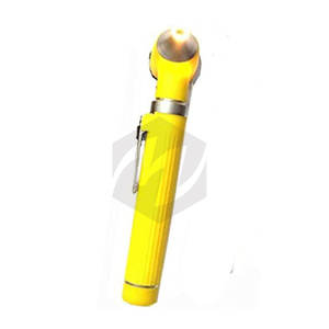 Mini otoscope à fibre optique jaune, format de poche, diagnostic portable, avec éclairage LED lumineux, léger et portatif - Product Image 4