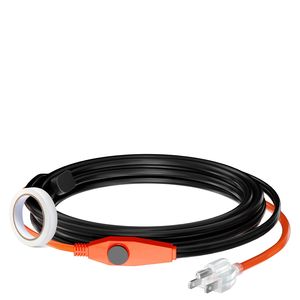 Cavo Riscaldante per Tubi da 12FT 7W/FT con Termostato Integrato, Nastro Termico per Tubi dell'Acqua, Protezione per Tubi in PVC e Metallo, Coperte e Riscaldatori Termici - Product Image 1