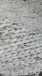 พรมขนสัตว์หนานุ่ม |   พรมปูพื้นขนฟูทำมือจากใยซูแมค |   ลายกราฟิกนามธรรมทันสมัยกันลื่นสำหรับสัตว์เลี้ยง |   ห้องนอนนุ่มสบาย 1 ชิ้น - Product Image 3