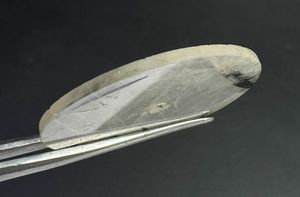 Pierre de cadran en Rutile Noir à coupe plate, épaisseur 1 mm, trou central 2 mm, classique, élégante, faite à la main, accessoire de montre en vrac, 31,50 mm - Product Image 6