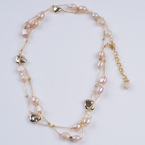 Hot Selling Baroque Style Cross-Border <b>Necklace</b> Simple <b>Fashionable</b> <b>Layered</b> Design Niche Baroque Pearl Highly Sought-After - Product Image 2