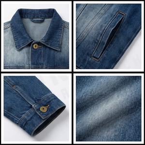 Veste en jean pour homme, prix de gros, meilleur fournisseur, prix compétitif, nouvelle arrivée, design unique, respirante, col montant, coupe-vent - Product Image 4