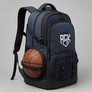 Bolsa de baloncesto al por mayor con construcción de calidad, gran espacio de almacenamiento, asas resistentes, cremalleras seguras y transporte cómodo - Product Image 5