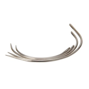 Aiguille professionnelle 100% en acier inoxydable de type C pour extensions de cheveux, crochet d'enfilage pour micro-anneaux, outil de salon, ensemble d'aiguilles de type C - Product Image 1