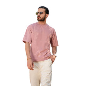 Camiseta Personalizada para Hombre, Estilo Ringer, Hombros Caídos, Cuello Redondo, Camiseta de Alta Calidad para Hombre - Product Image 3