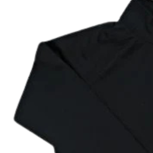 Black <b>Quarter</b> <b>Zip</b> Pullover Lightweight Performance Long Sleeve Mock Neck Jacket with Pink & Green Embroidery - Product Image 2