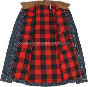 Chaqueta vaquera de calle alta para hombre BoomletCorp 2024, Color personalizado, moda de invierno, cuello levantado de lana duradero, último diseño Falaline - Product Image 6