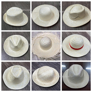 Sombrero de Paja Natural Hecho a Mano para Hombre y Mujer, para Verano, Playa, Viajes, Moda, Sombrero Panamá con Cinta y Cuerda Ajustables - Product Image 6