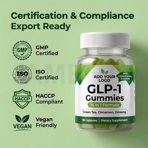 อาหารเสริมกัมมี่ GLP-1 รับผลิตแบบ OEM/ODM แบรนด์ส่วนตัว สำหรับผู้ทานมังสวิรัติ ผลิตจำนวนมาก - Product Image 6