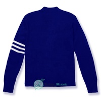 Suéter Zeta Tau Alpha Fraternity Phi Delta Beta Capítulos Logotipo personalizado Lana suave Prendas de punto Jacquard Cardigan para unisex