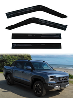 Pare-soleil latéraux transparents noirs en acrylique ultra-minces GCS BYD Shark 6 2024-2025, pare-pluie de qualité supérieure avec fixation adhésive 3M