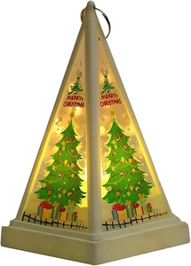 Linterna Piramidal LED de Navidad, Decoración de Mesa Hecha a Mano en Acero, Santa, Muñeco de Nieve, Reno, Árbol, Luz Nocturna, Decoración Navideña para el Hogar, Regalo - Product Image 4